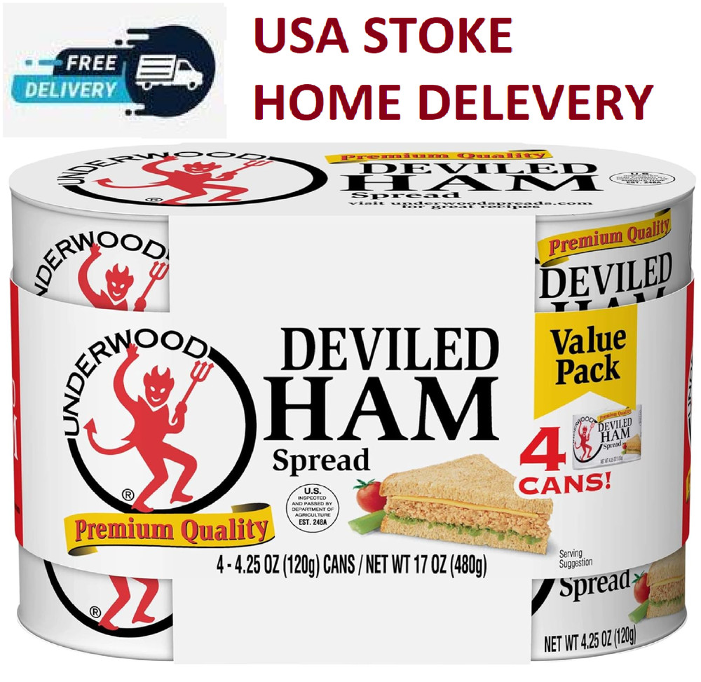 Underwood Deviled Ham Meat Spread, 4.25 Ounce (Pack of 4)