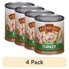 4 Pack All Natural Turkey 28 oz Canned Food