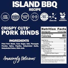 Gluten Free Pork Rinds, Paleo and Keto Friendly Airy Puffs, Crunchy High Prot…