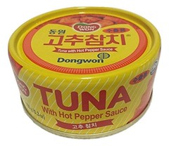 Dongwon, Tuna With Hot Pepper Sauce, 5.29 Ounce 4cans