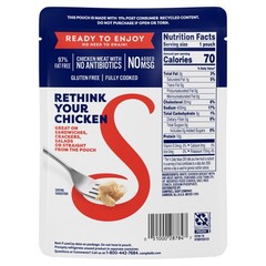 Swanson Original White Chunk Fully Cooked Chicken, Ready to Eat, Simple Onthe…