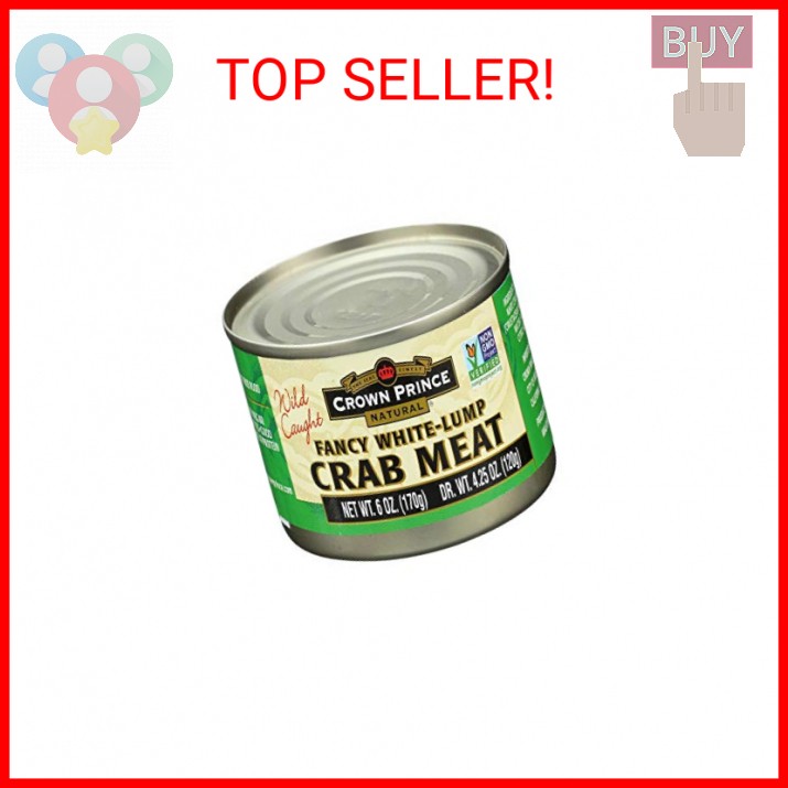 Crown Prince Fancy White Lump Crab Meat, 6 oz