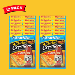 Chicken Creations BOLD Buffalo Style, 2.6 Oz Pouch (Pack of 12)