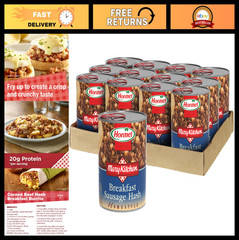 Savory Sausage Hash 14 oz – 12 Pack, Ready-to-Eat Breakfast, Quick Meal Option