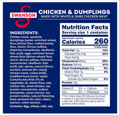 Swanson Canned Chicken and Dumplings With Whit 10.5 OZ Can (Pack of 4)