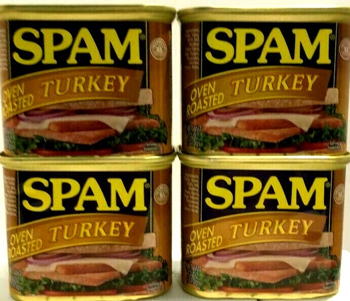 Spam Oven Roasted Turkey Luncheon Meat 12 oz ( Pack of 4 )