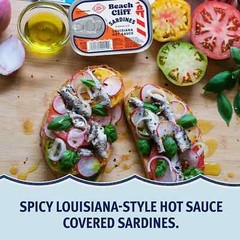 Wild Caught Sardines in Louisiana Hot Sauce, 3.75 Oz Can (Pack of 12) – 11Gprote
