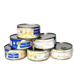 Lot of 12 Pack CRIDER Premium White Chicken In Water, 10oz Can -Free shipping