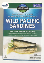 Wild Pacific Sardines in Extra Virgin Olive Oil, 4.4 Ounce (6 Count)