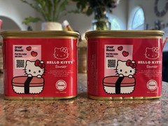 SPAM Hello Kitty Limited Edition 25% Less Sodium Pork 12 oz Cans (2 Pack)