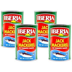 Jack Mackerel in Tomato Sauce 15 Ounce Pack of 4
