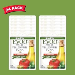 StarKist E.V.O.O. Yellowfin Tuna in Olive Oil with Tomato Basil 24 count