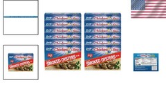 Keto Paleo Friendly Smoked Oysters 24-Pack