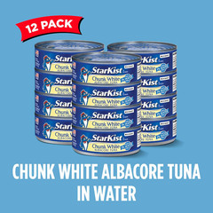 Starkist Chunk White Albacore Tuna in Water – 5 Oz Can (Pack of 12)
