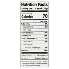 (6 Pack) Great Value Premium White Chicken 2.6 oz Pouch Fully Cooked Ready to Ea