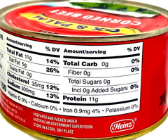 OX & Palm Corned Beef with Juices Original Chunky Style 11.5 oz ( Pack of 12 )