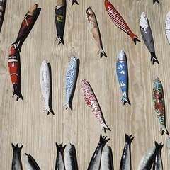 Bordallo Pinheiro + Sardine + Pack 2 Sardines Fado by Paulo Galindro + H 1″ W…