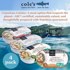 COLE’S Open & Eat Meals Variety Pack | 5.6 oz Hand-Packed Smoked Salmon & Tro…