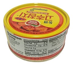 Dongwon, Tuna With Hot Pepper Sauce, 5.29 Ounce 4cans
