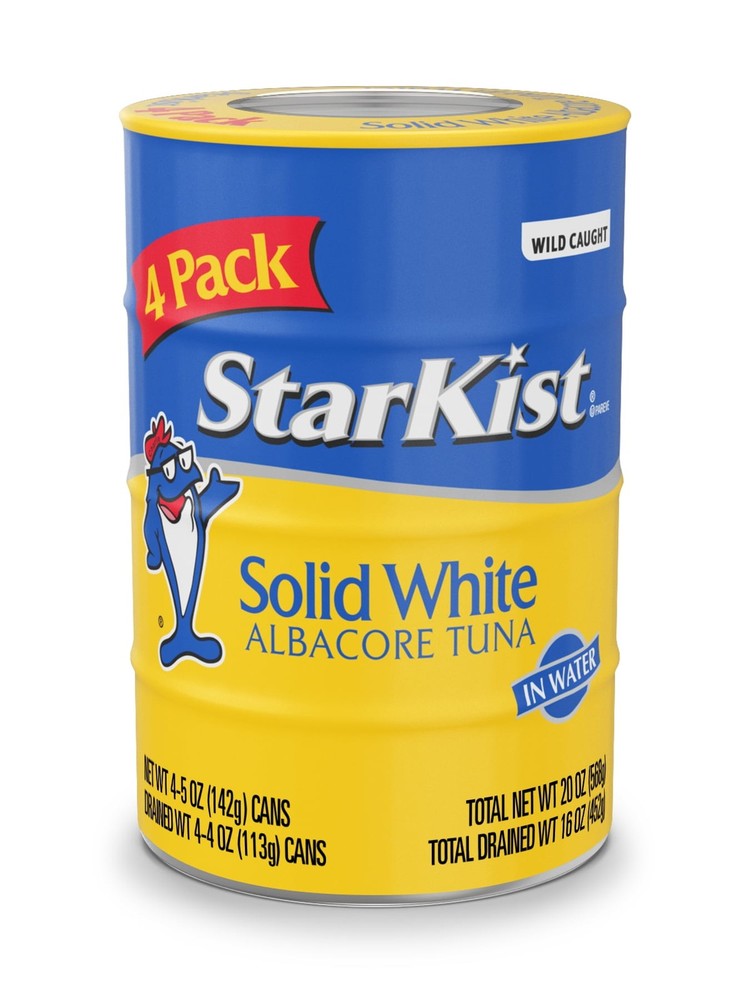 Solid White Albacore Tuna In Water 25% Less Sodium, Wild Caught, 26g Protein, 5