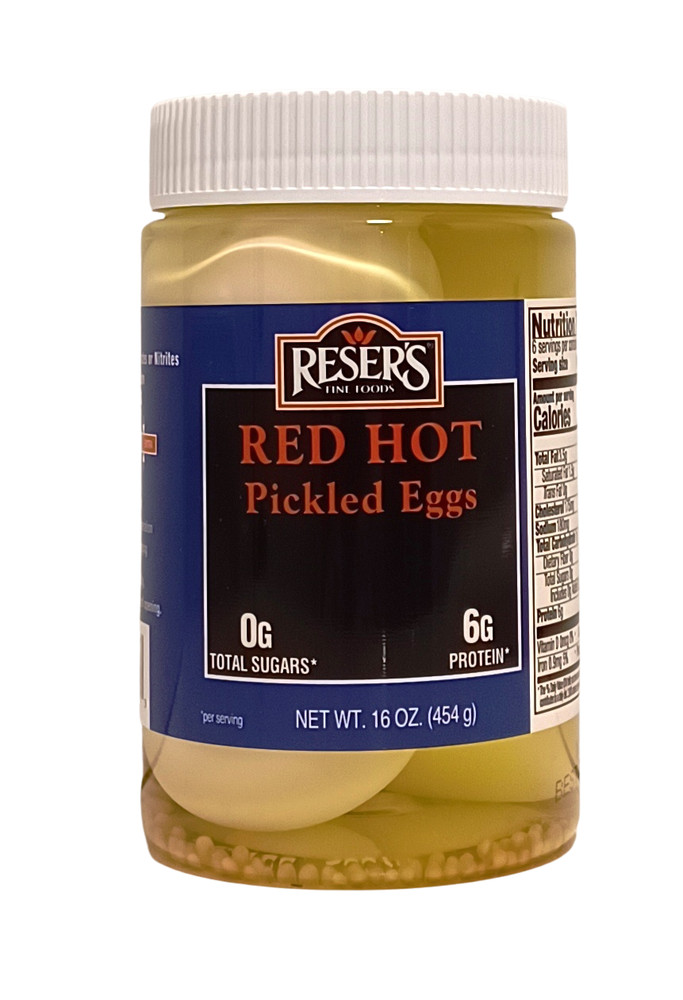 Reser’s Red Hot Pickled Eggs 16 oz. Jar