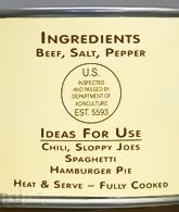 Ground Beef 13 oz., Case of 12