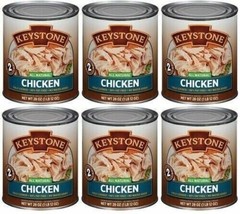 8 Cans – Keystone All Natural Chicken 28 oz ✅ No Preservative Fully Cooked Food✅