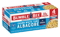 Chunk White Albacore Tuna in Water, 5 oz Can (Pack of 4) – Wild Caught Tuna – 23