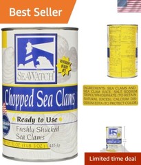 High-Quality Chopped Sea Clams 51oz Can – Ideal for Home Chefs and Restaurants