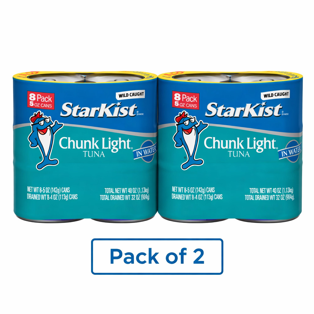 StarKist chunk light tuna in water, 5 oz, 8 Cans FREE SHIPPING. Pack of 2