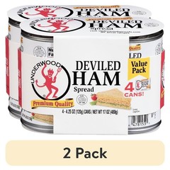 (2 pack) Deviled Ham Spread, 4.25 oz, 4 Count Cans