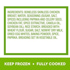 Just Bare Lightly Breaded Chicken Breast Original Strips, Frozen, 3 lbs.
