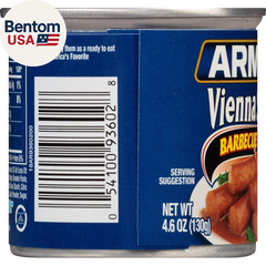Star Vienna Sausage, BBQ Flavored, Ready to Eat Canned Sausage, 7G Protein per S