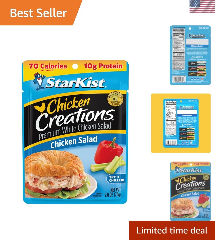 Savory Chicken Salad Pouch – Gluten-Free, 2.6 oz – Nourishing On-the-Go Snack