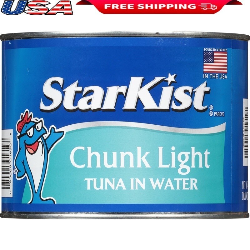 Chunk Light Tuna Water 4lb Jumbo Can Dolphin Safe High Protein Gluten Free New