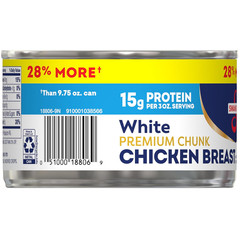 Swanson White Premium Chunk Canned Chicken Breast in Water, Fully Cooked Chicken