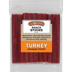 Old Wisconsin Turkey Sausage Snack Sticks, Naturally 1.75 Pound (Pack of 1)