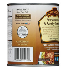 (2 pack) Keystone All Natural Ground Beef, 28 oz Can