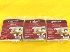 LOT 3 BRINING BAG GOOD COOK 23.5X19.5″ HOLDS 25 LB TURKEY EXTRA HEAVY LEAK PROOF