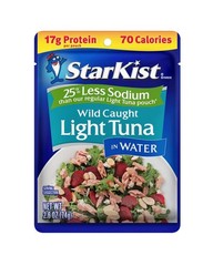 Reduced Sodium Wild Caught Tuna Pouch – 2.6oz Ready-to-Eat Protein Snack