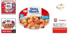 Hormel Beef Stew 9oz Pack of 6 Fully Cooked Ready to Eat Canned Meals