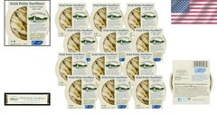 Ready-to-Eat Sardines in Extra Virgin Olive Oil – Wild Caught, 4.2 oz (12 Pack)
