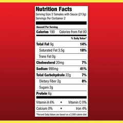Hormel Beef Tamales 15 Oz 8 Pack