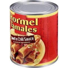 (3 pack) HORMEL Beef Tamales in Chili Sauce, Shelf Stable, 28 oz Steel Can