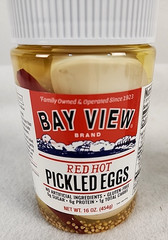 Pickled Red Hot Hard Boiled Eggs Keto Bay View Packing 2 Pack