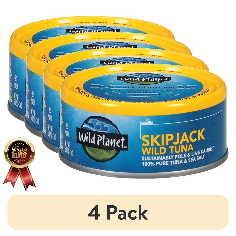 (4 Pack) Skip Jack Wild Tuna 5 Oz