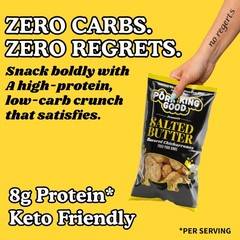 Salted Butter Pork Rinds (Chicharrones) (4 Pack) Keto Snacks