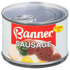 Banner Sausage, Canned Sausage, 10.5 OZ (Pack of 12)