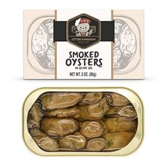 Delicious Gourmet Smoked Oysters in Olive Oil – Hand Packed – 3-Ounce Pack of 12