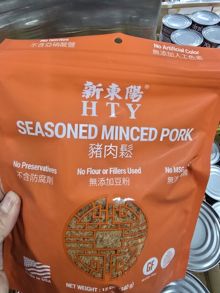 HTY Seasoned Minced PORK No Preservatives Made In USA 12 Oz